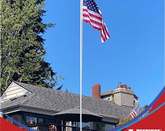 20' Delta SECTIONAL Flag pole (Silver)