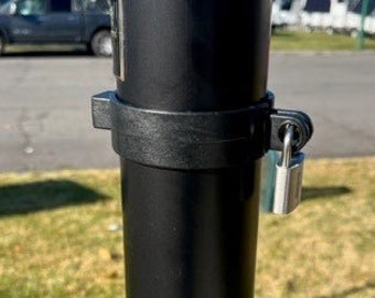 Cierre telescópico para cuello de asta de bandera