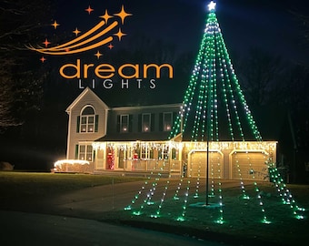 Luces para árbol de Navidad con mástil de bandera Service First Dream Gen3