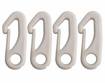 Paquete de 4 clips de nailon para bandera