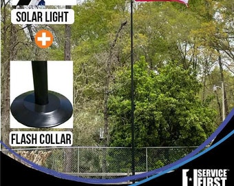 Bundle 20' & 25' Delta Telescoping "Freedom Edition" Black (Pole, Light and Flash Collar)