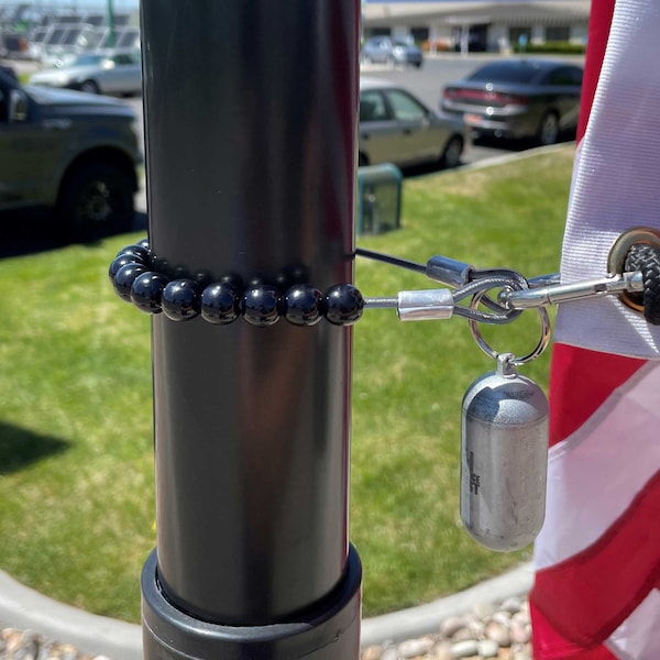 Stainless Steel Flag Tether and weight