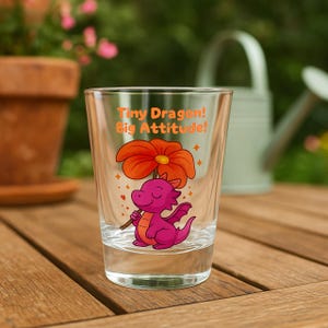 Chibi Dragon Shot Glass: Fantasy Collectible Drinkware