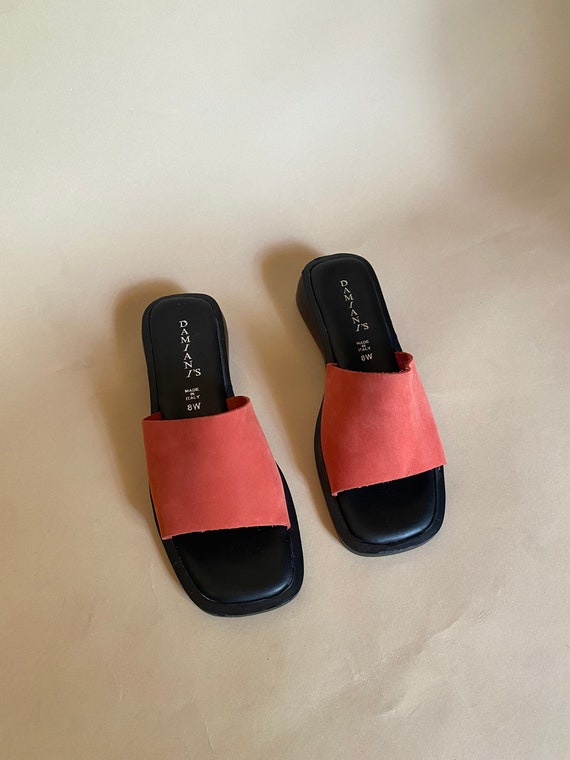 Italian Leather Slides | Size 8 - image 1