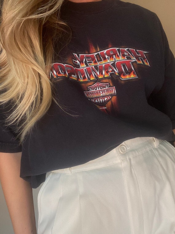 Y2K Cropped Harley Tee