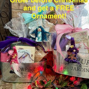 DIY Fairy Garden Kit: House, Moss, Flowers, Stepping Stones