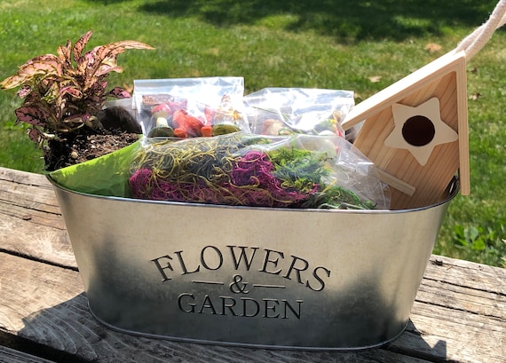 Mini Garden Gift Basket Mini Garden Gift Basket