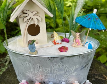 DIY Beach Fairy Garden Kit | Fairy Garden | Gifts for Girls | Gifts for Kids | Fairy Garden Party