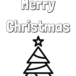 Christmas Coloring Page/ Coloring Sheet/ Kid&#39;s Activity Page/ Digital Download/ Instant File/ Holiday Coloring Sheet/ Holiday Activity