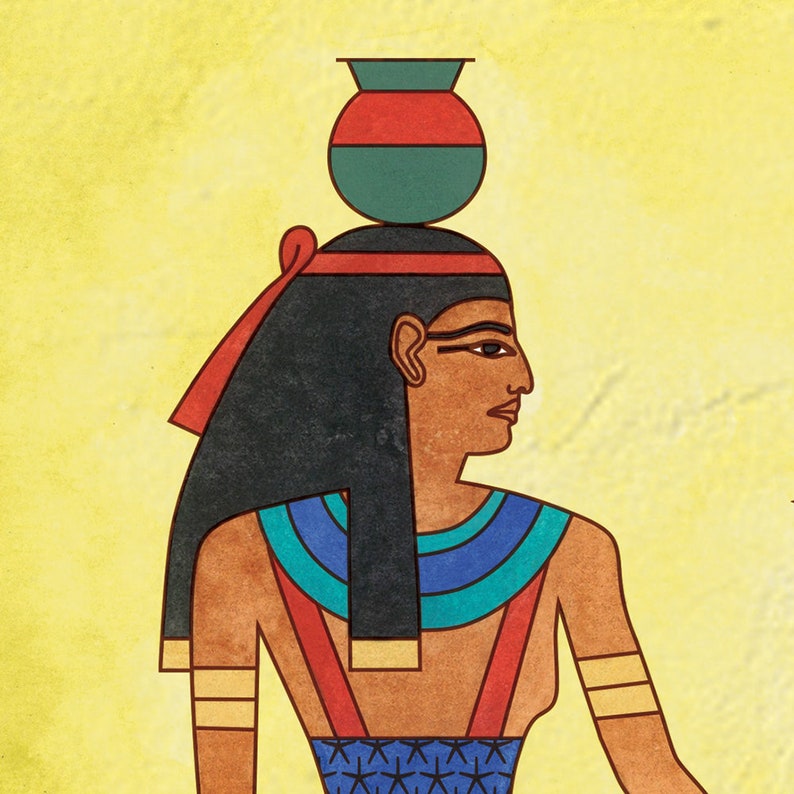 Ancient Egyptian Gods and Goddesses, Egyptian Mythology Art Poster ...