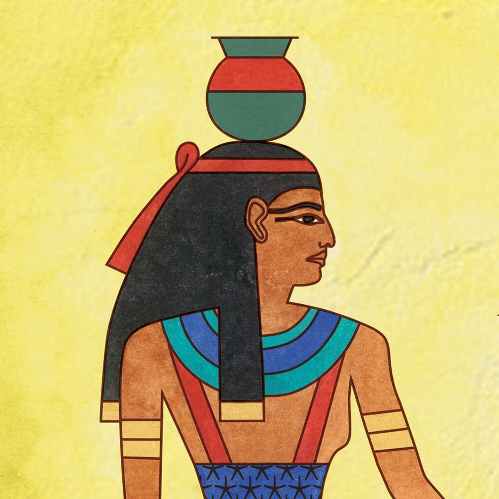 Ancient Egyptian Gods and Goddesses, Egyptian Mythology Art Poster ...