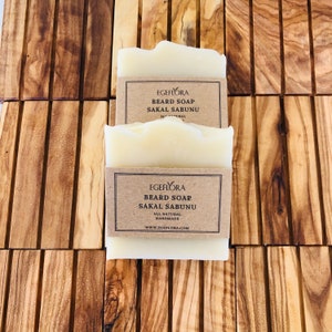 Handmade Beard Soap, Natural, Pure %100 Olive Oil, Soap Bar, Traditional Made, Best Skin Care, Organic Soap, Special Logo Available