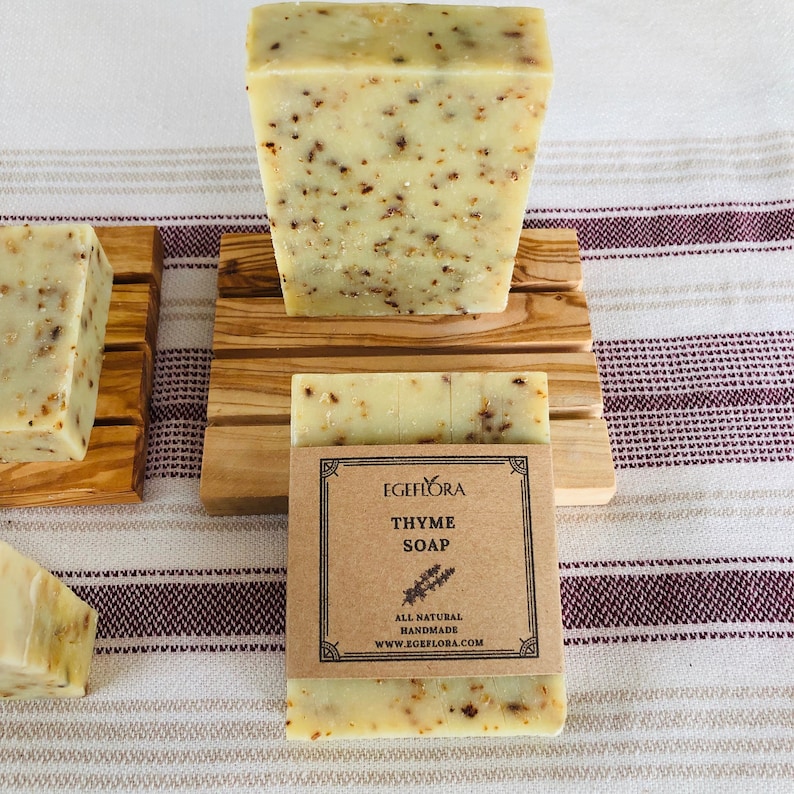 Handmade Thyme Soap Made With Turkish Olive Oil and Etsy
