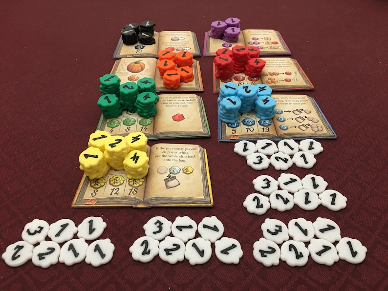 The Quacks of Quedlinburg Ingredients Chips 215 Chips Etsy