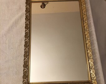 Vintage vanity mirror trays