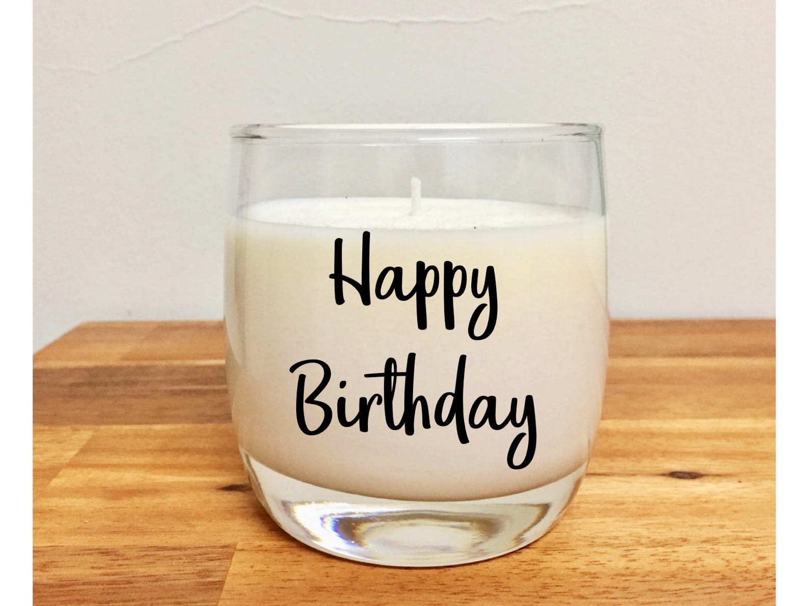 Happy Birthday Candle Gift for Her Scented Candle With Quote Etsy UK