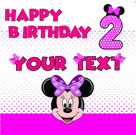 Minnie Mouse Birthday Sign Minnie Mouse Door Sign Minnie Etsy