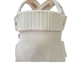 Creamy Cotton Angel Baby Carrier, Luxury baby carrier safety tested