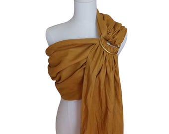 Mustard Angel Baby Ring Sling Carrier
