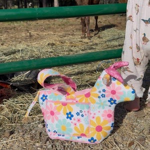 Drying Mat MOO Cow Basket Pattern