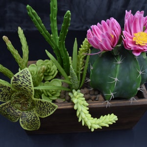 Sukkulenten Gesteck kaltes Porzellan Kaktus Pflanze Kunst Kaktus Indoor Kaktus Kaktus Blumen großer Kaktus seltene Kaktus Blumen Ton Blumen