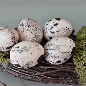 Hand Painted Quail Eggs: Easter Decoration, Craft Eggs