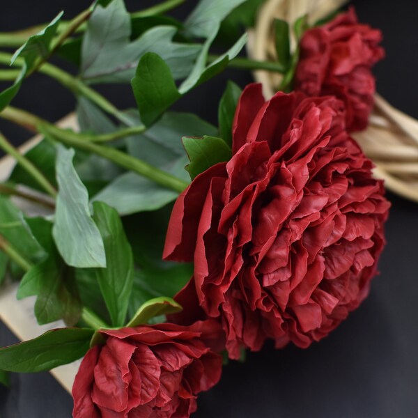 Real Touch Peony Etsy