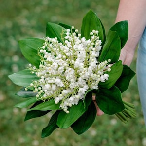 Bouquet lily of the valley Wedding bouquet cold porcelain flowers Lily of the valley clay Ceramic flower bouquet Spring flowers