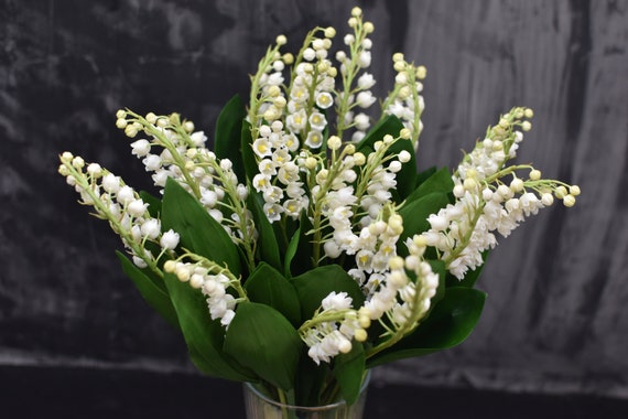 Lily of the Valley Bouquet: Cold Porcelain Flowers, Nature