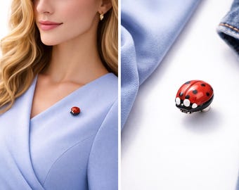 Broche épingle émaillée Liz Claiborne Vintage - Fleur Violette, Ton Argenté - Occasion