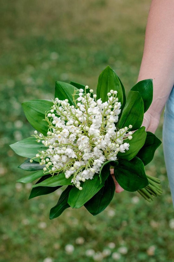 Maiglöckchen Strauß: Kalte Porzellan Hochzeitsblumen
