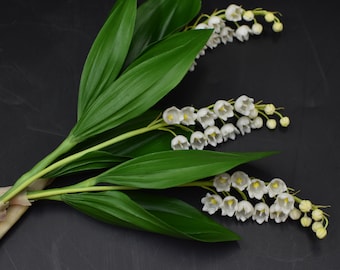 Lily of the Valley Cold Porcelain flower Spring Flowers Clay Flowers Botanical Gift for Mother