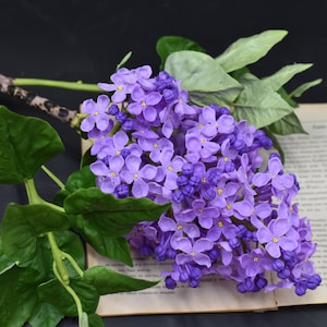 Lilac branches Clay lilac Bouquet of lilac Cold Porcelain flowers Ceramic flower Botanical sculpture Handmade Flowers Decor flower