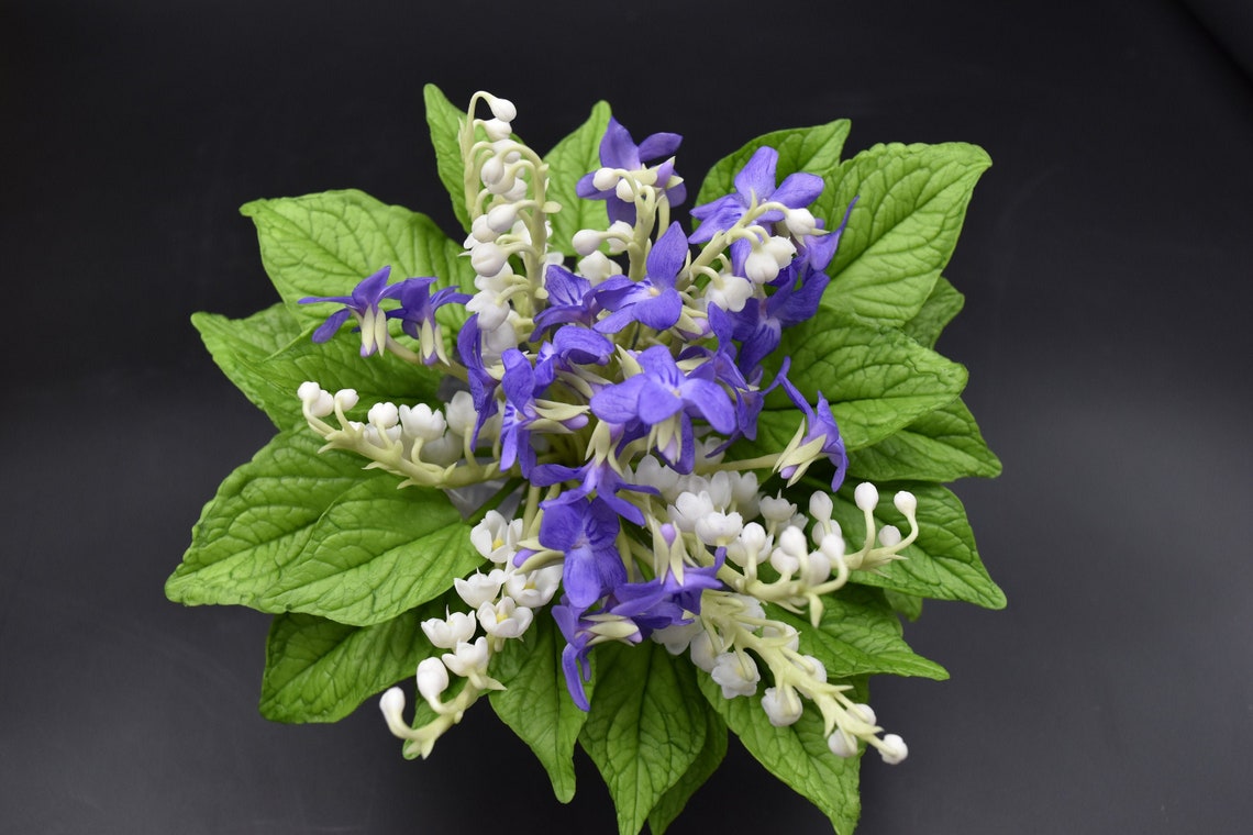 Forest violets bouquet with lilies of the valley wild violet Etsy