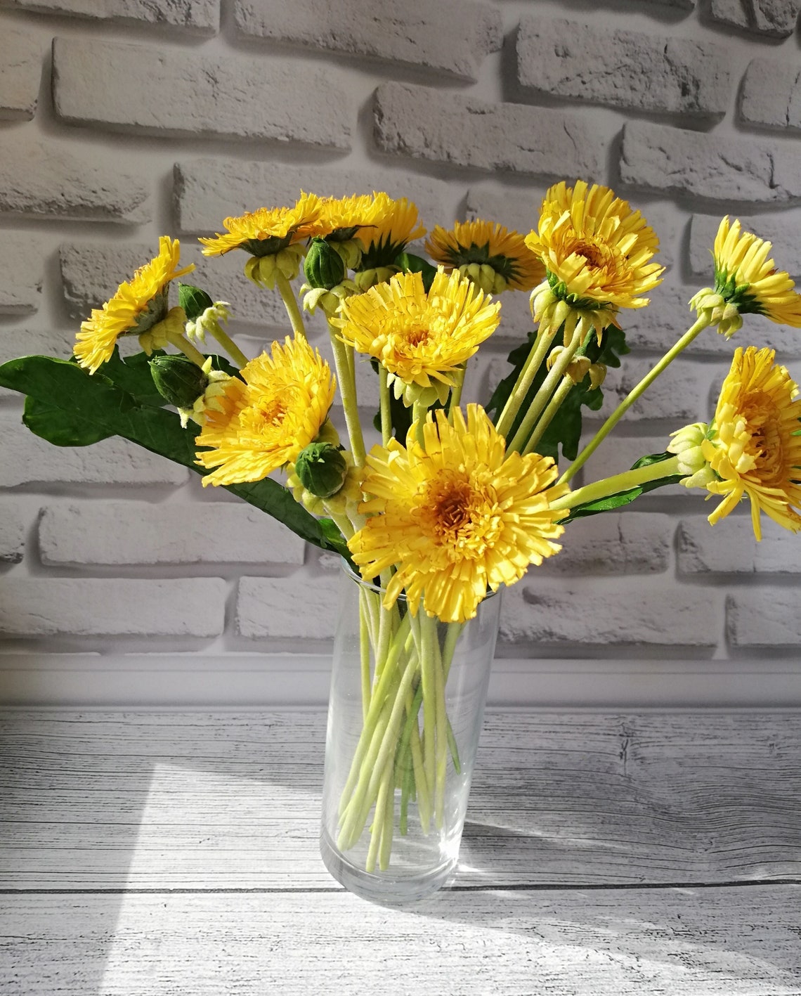 Dandelions bouquet of yellow dandelions handmade dandelion Etsy
