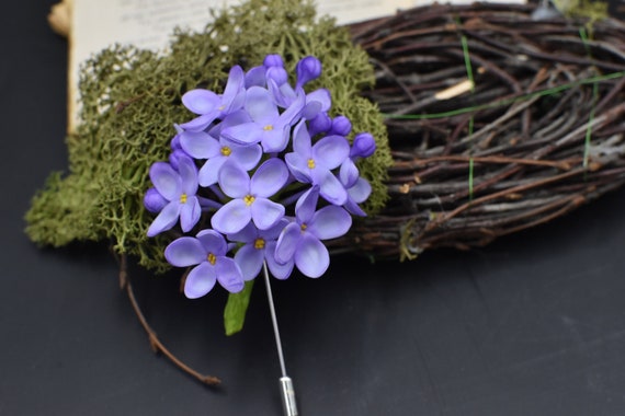 Broche Lilas Magnifique - Occasion Très Bon état, Fleur Décorative