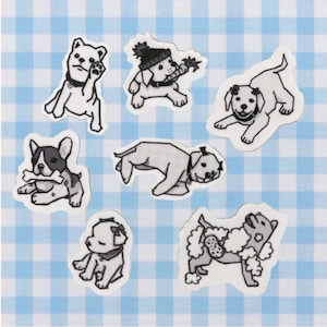 Paquete de pegatinas de cachorros de Nintendo Dogs: ¡hechas a mano y diseñadas por mí!