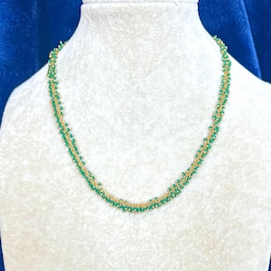 Gorgeous Green Beaded Necklace