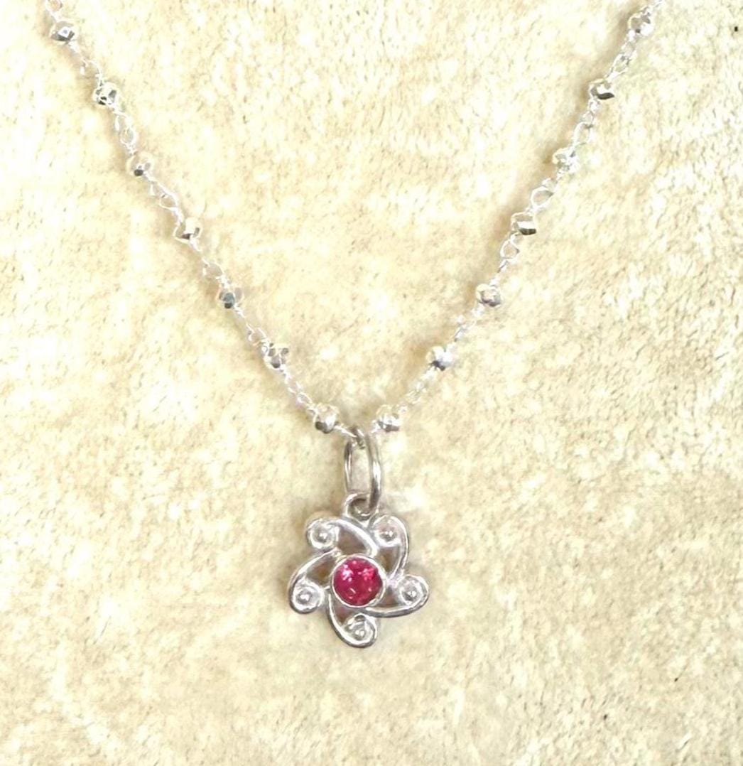 スタージュエリー RUBY SHOOTING STAR NECKLACE Shooting Star Ruby Pendant Necklace - Etsy