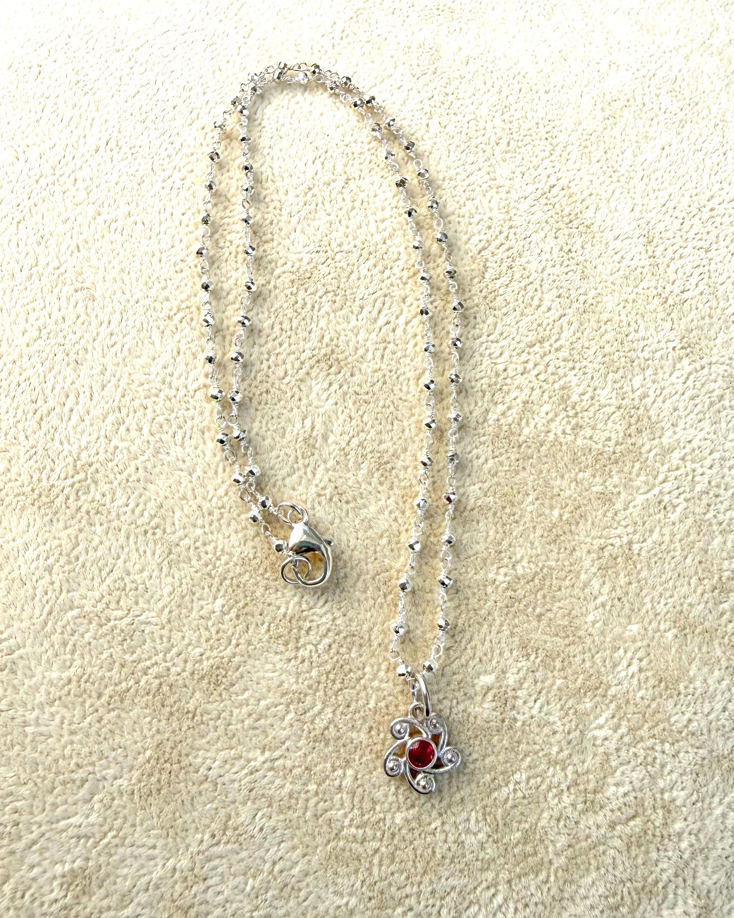 Shooting Star Ruby Pendant Necklace - Etsy