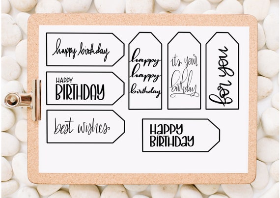 Birthday Gift Tags, printable gift tags, DIY birthday gift tags, present tags