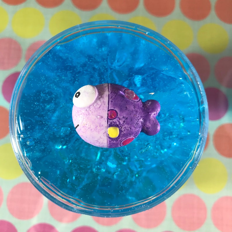 Stretchy Clear Fish Tank Fishbowl Slime ASMR 6 oz Etsy