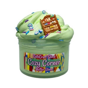 Butter Slime &quot;Cozy Corner&quot; Scented with Charm and Sprinkles Inflating Soft ASMR
