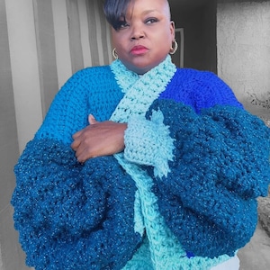 Shades of Blue Cardi