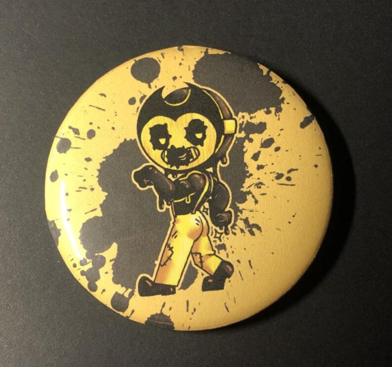 Bendy and the Ink Machine BATIM Buttons Ink Demon Boris Alice | Etsy