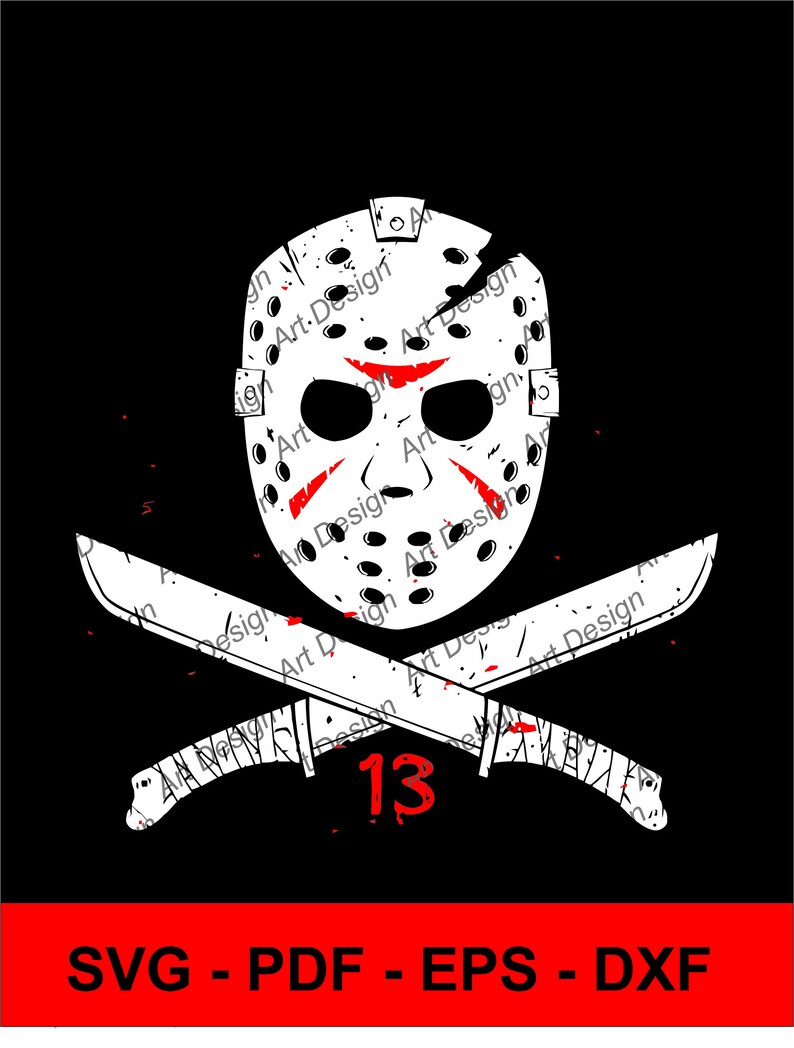 Download Jason Halloween Freitag 13 Dark Vector ClipArt Vektor | Etsy