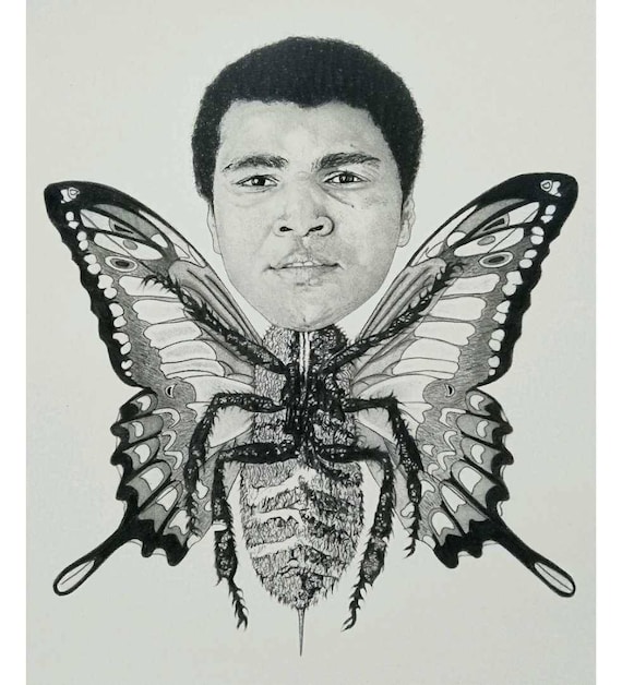 Muhammad Ali Wall Art Float Like A Butterfly Sting Like A Bee Etsy Canada