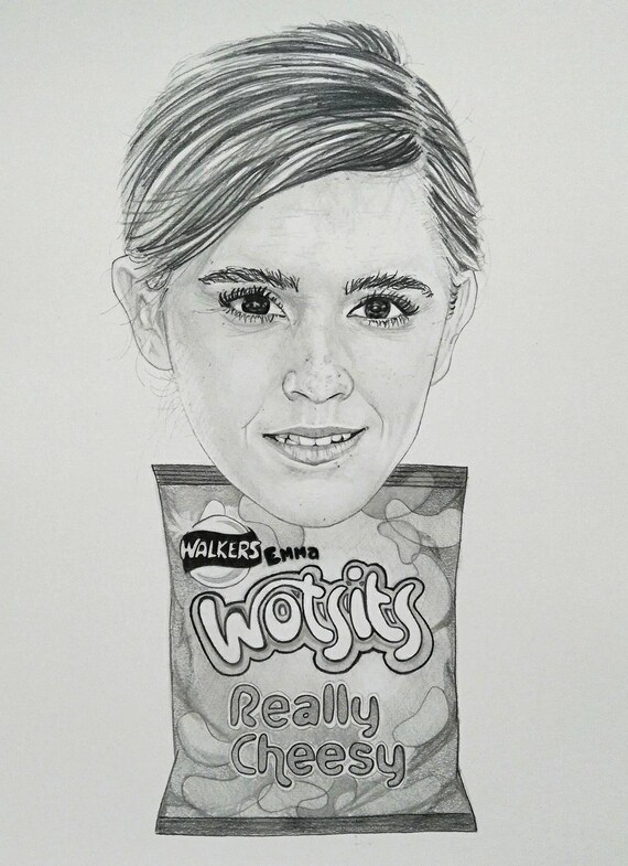 Emma Watson Wall Art Wotsits Crisps Harry Potter Pun Hermione Art Print