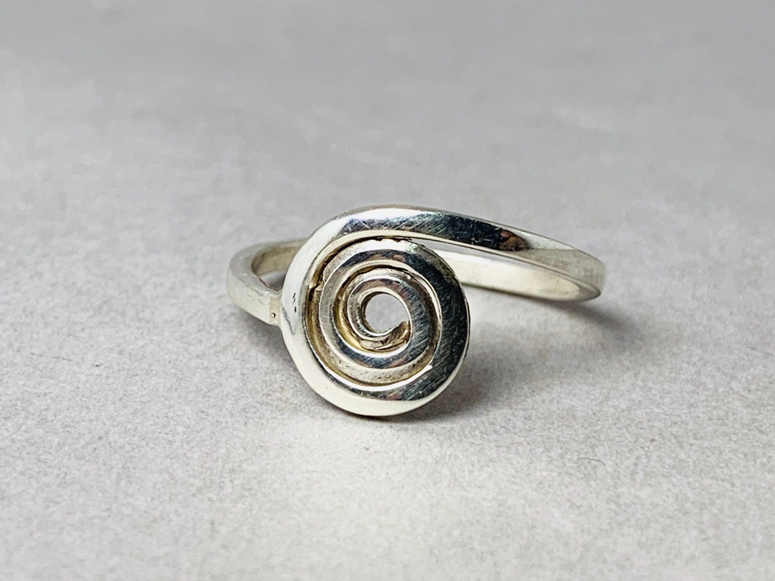 Spiral Ring Silver Rings Everyday Ring Ring for Woman Etsy
