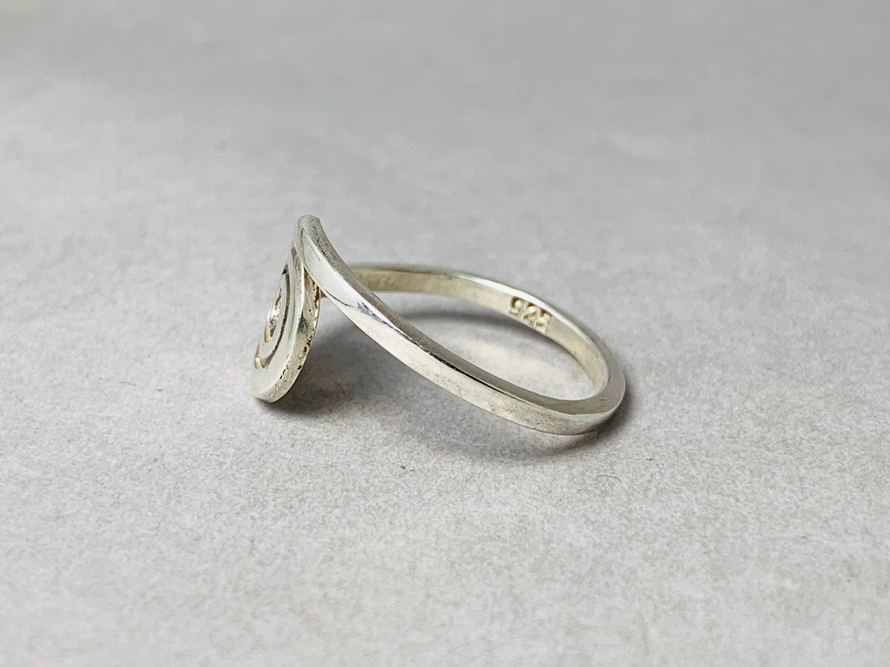 Spiral Ring Silver Rings Everyday Ring Ring for Woman Etsy